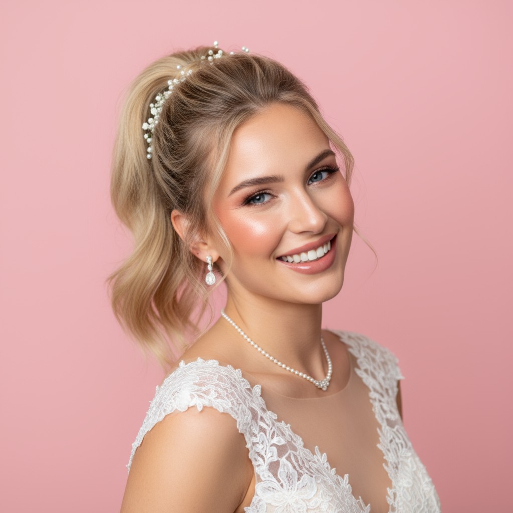 Ponytail Updo Wedding Ideas
